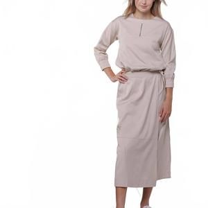 NEW LILAC half zip top in tan